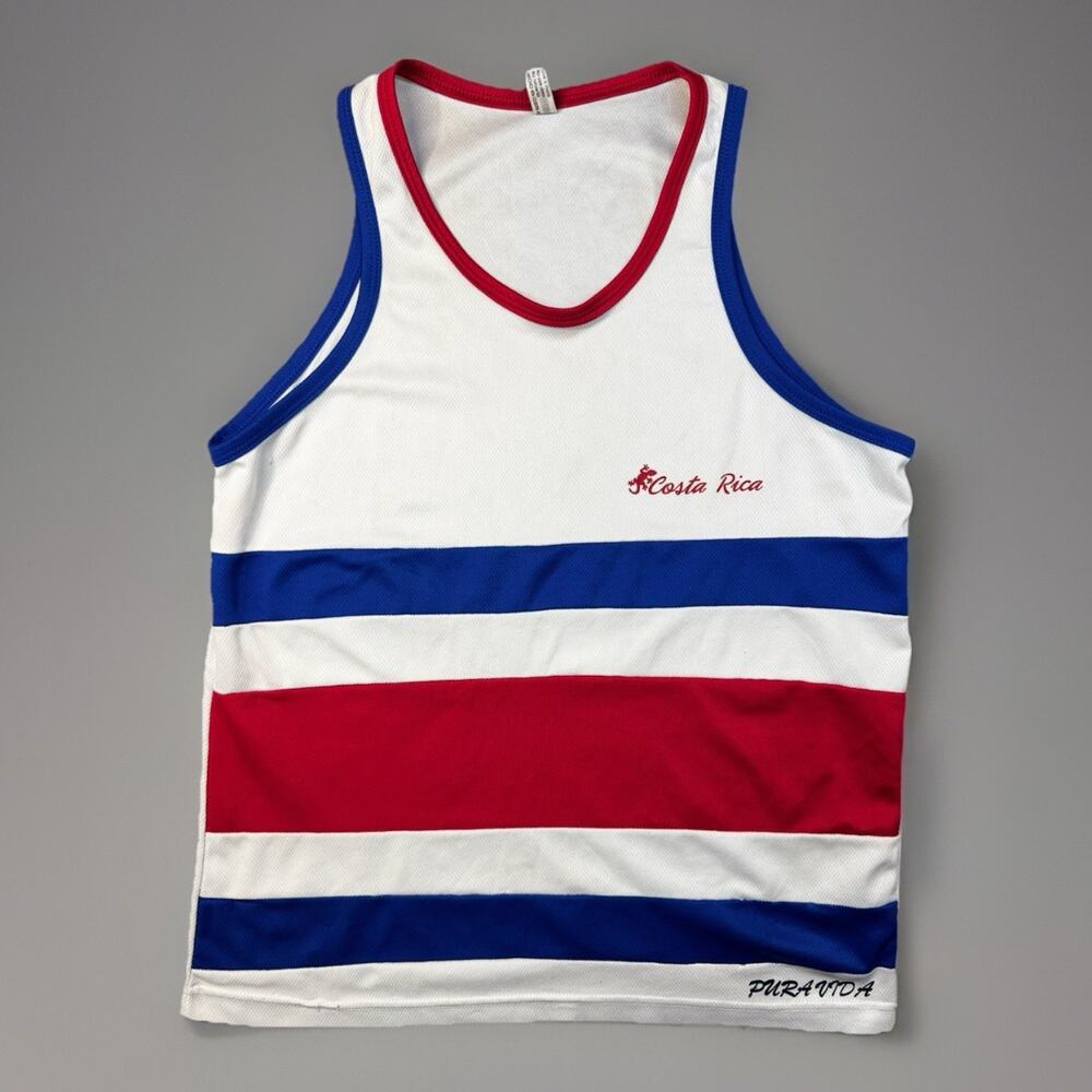 Costa Rica Pura Vida Flag Tank Top Men's M Performance Sleeveless 1134